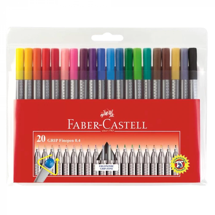 Faber Castell Grip Finepen 0.4 mm 20li