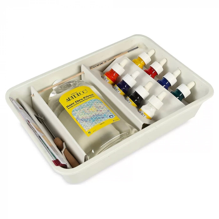 Artdeco Ebru Boyası Başlangıç Seti 8  Parça