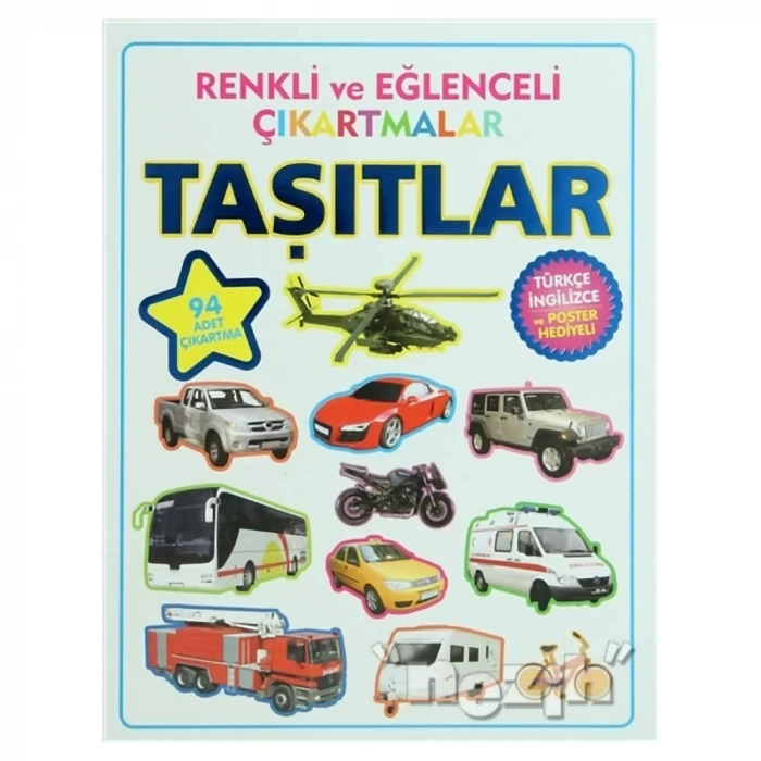 Renkli ve Eğlenceli Çıkartmalar - Taşıtlar (Vehicles)