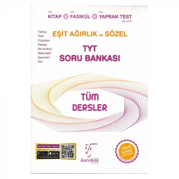 Karekök  TYT Tüm Dersler Eşit Ağırlık ve Sözel Soru Bankası