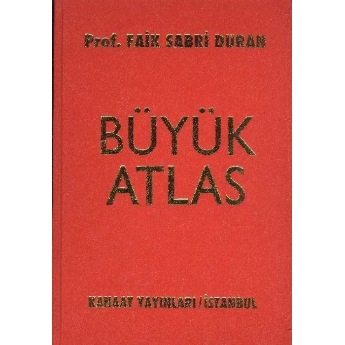 Kanaat - Golden Büyük Atlas Ciltli