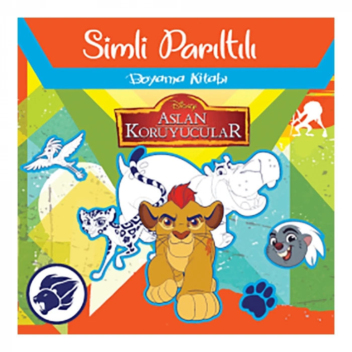 Disney Aslan Koruyucuları Simli Parıltılı Boyama Kitabı