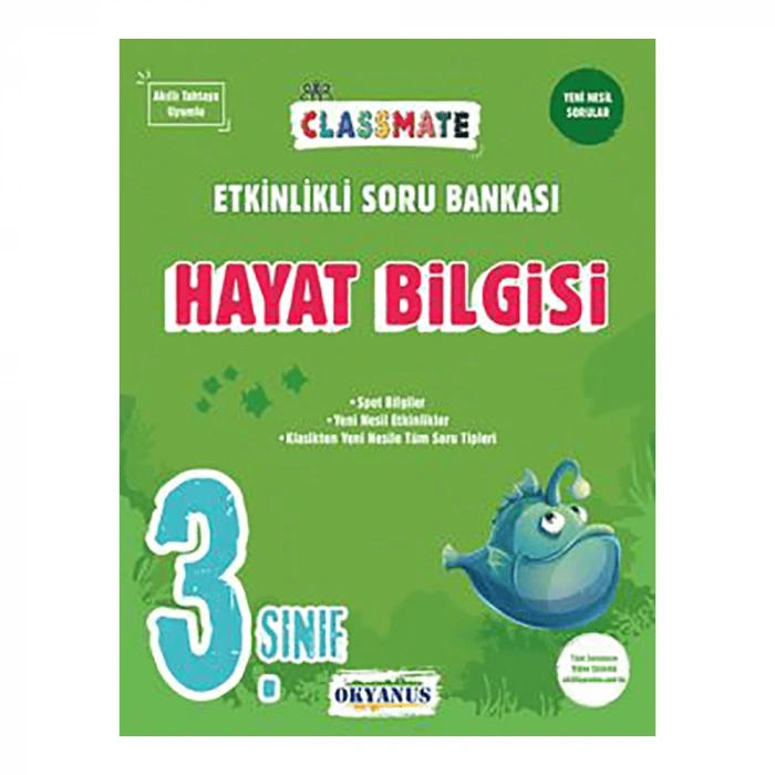 Okyanus  3.Sınıf Classmate Hayat Bilgisi Soru Bankası