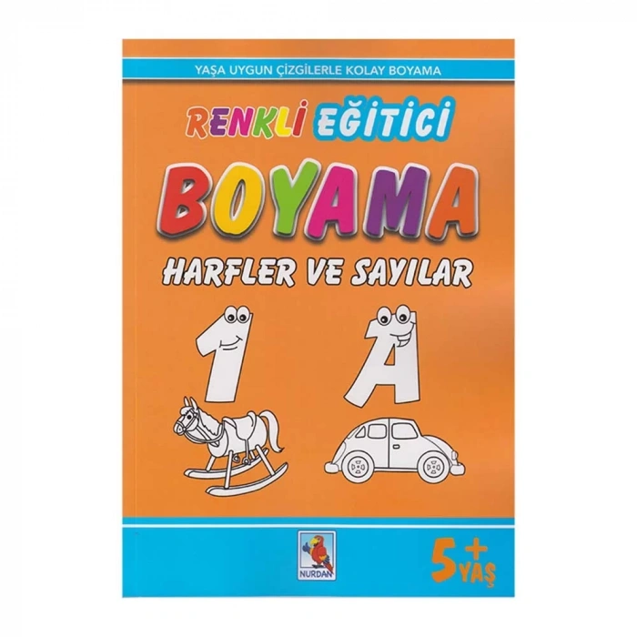 Renkli Eğitici Boyama - Harfler Ve Sayılar 5+ Yaş