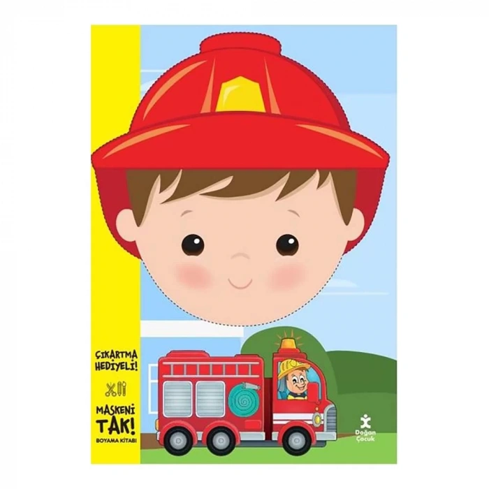 Maskeni Tak İtfaiyeci Boyama Kitabı