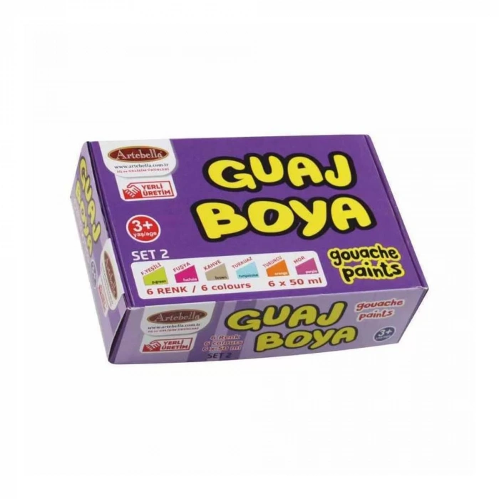 Artebella Guaj Boya 6’lı Set-2 50 ml Abs80050