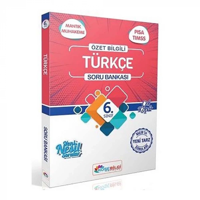 Köşebilgi  6.Sınıf Türkçe Özet Bilgili Soru Bankası 2022