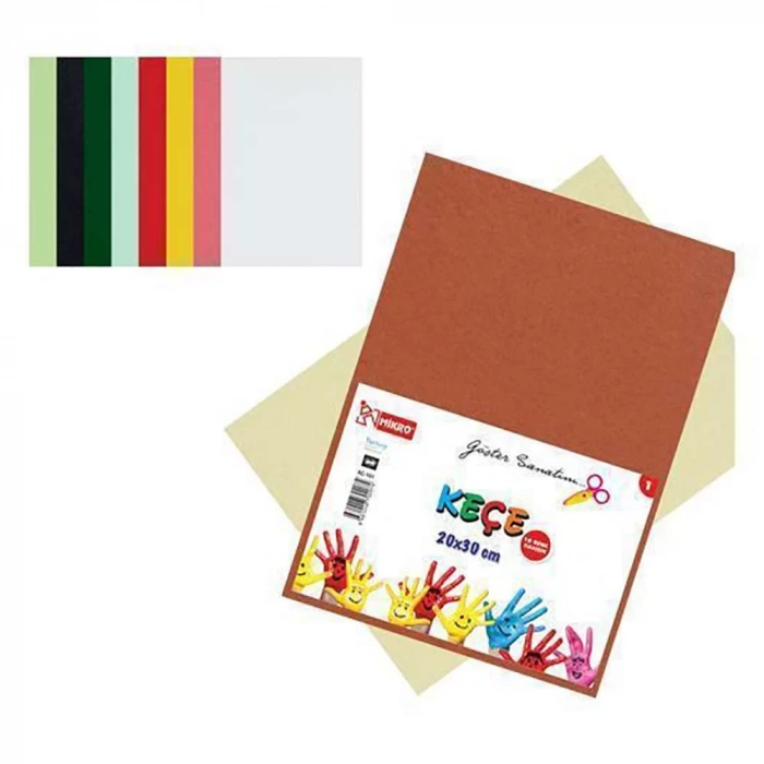 Mikro Kç-101 10 Renk Keçe 20x30cm