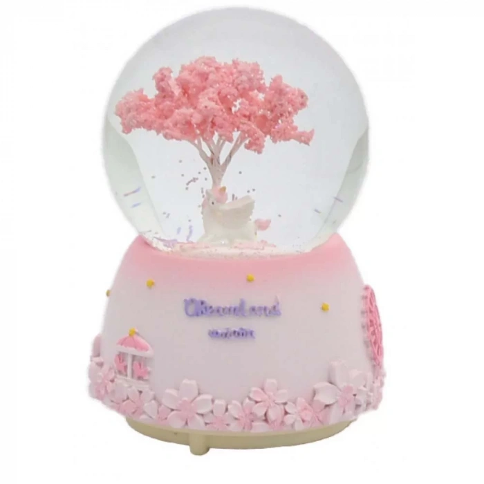 Taros Orta Boy Işıklı Unicorn Kar Küresi 4682