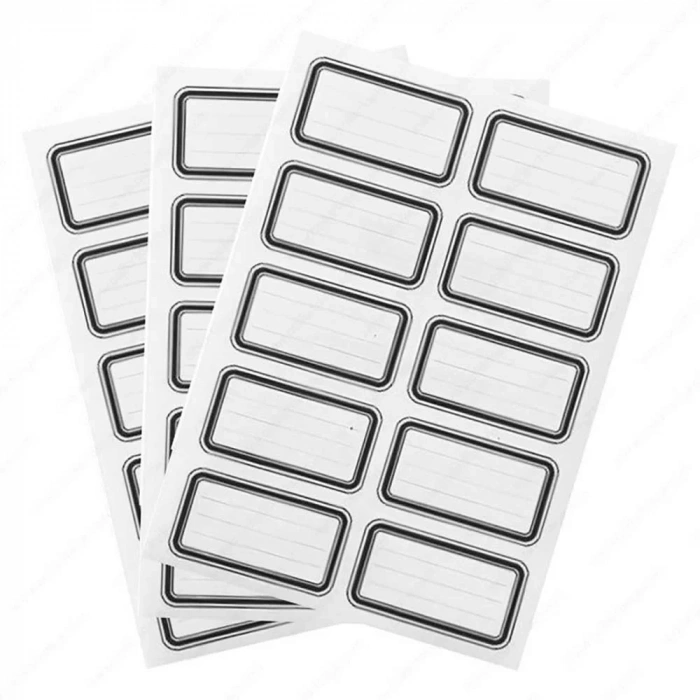 Keskin Okul Etiketi Tek Renk Siyah 3’lü 220892-99