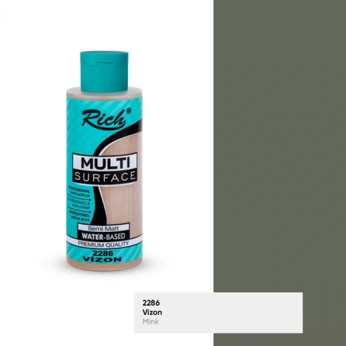 RICH MULTİ AKRİLİK BOYA 2286 VİZON 120 cc