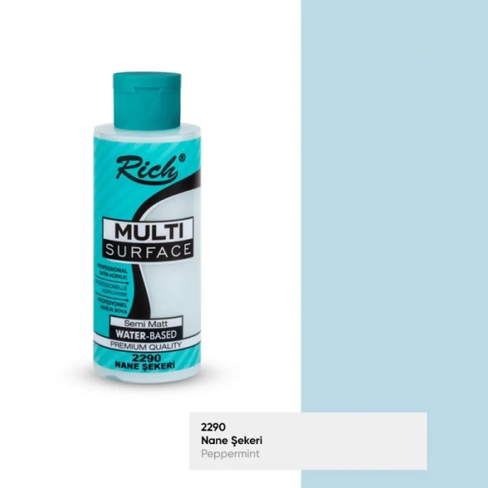 RICH MULTİ AKRİLİK BOYA 2290 NANE ŞEKERİ 120 cc