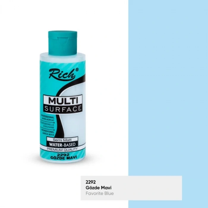 RICH MULTİ AKRİLİK BOYA 2292 GÖZDE MAVİ 120 cc