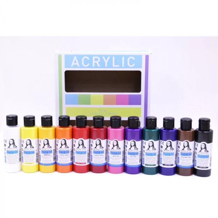 SÜDOR AKRİLİK BOYA 12 RENK 70 ml SD150-X12