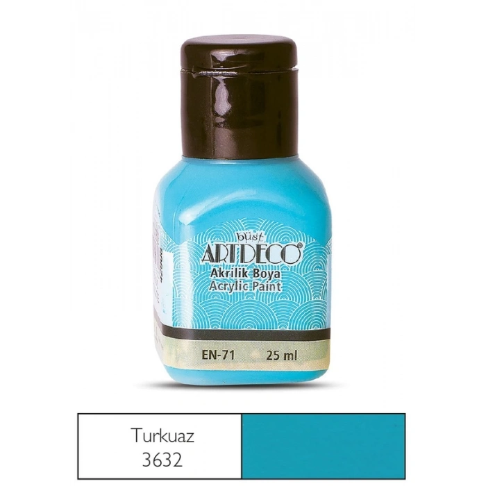 ARTDECO 70A AKRİLİK BOYA 3632 TURKUAZ 25ml