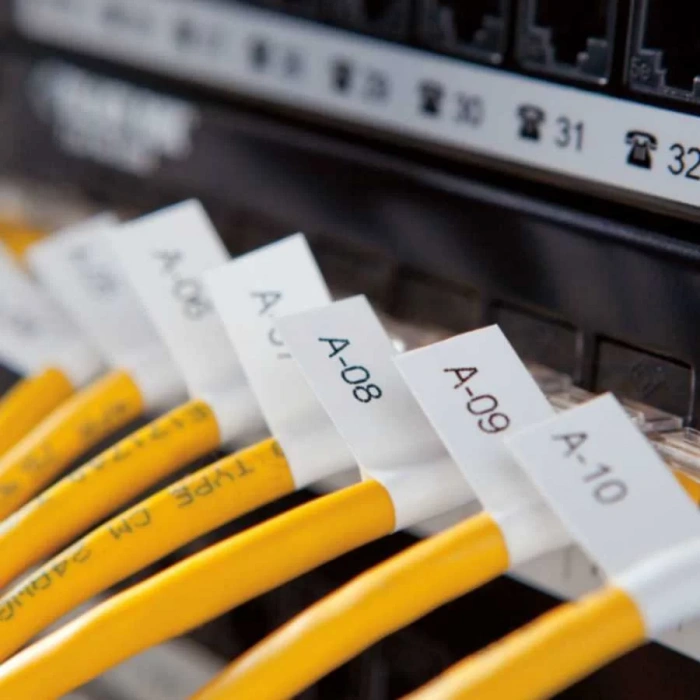 DYMO RhinoPRO 18490 Sarı/Siyah Esnek Naylon Şerit 12 mm x 3,5 mt