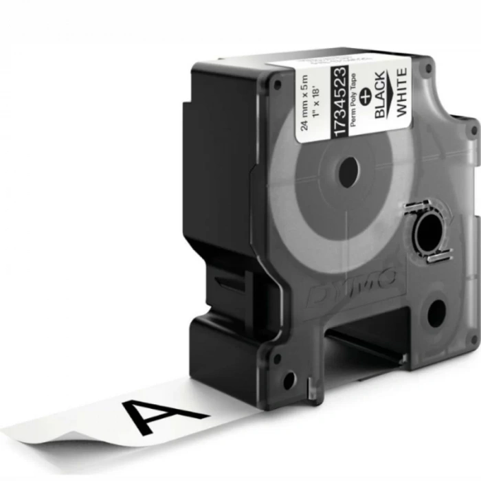 DYMO RhinoPRO 1734523 Beyaz/Siyah Sabit Polyester Şerit 24 mm x 5,5 mt