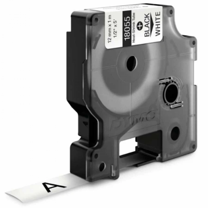 DYMO RhinoPRO 18055 Beyaz/Siyah Isıyla Küçülen Şerit 12 mm x 1,5 mt