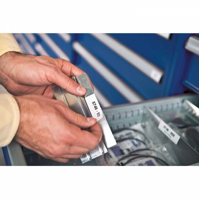 DYMO XTL 1868754 Çok Amaçlı Vinil Etiket 41mm x 7m Beyaz - Siyah