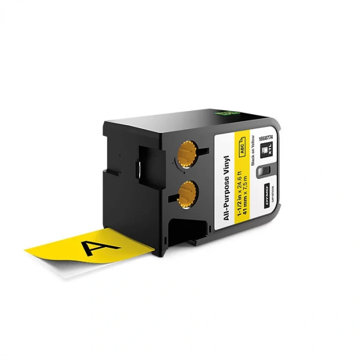 DYMO XTL 1868774 Çok Amaçlı Vinil Etiket 41mm x 7m Sarı - Siyah