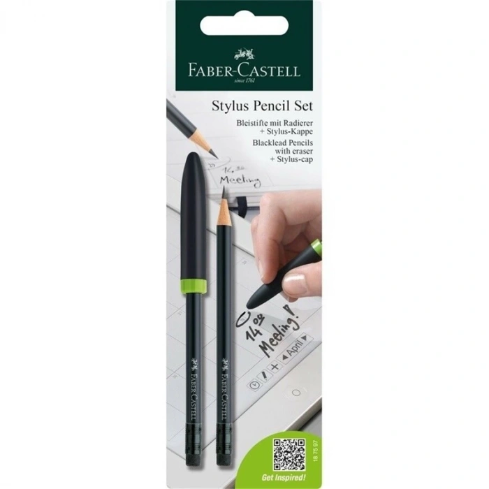 FABER-CASTELL STYLUS KURŞUN KALEM 2Lİ BLİSTER (187597)