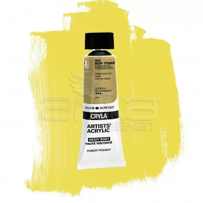 Daler Rowney Cryla Artist Akrilik Boya 75ml 024 Buff Titanium Seri A