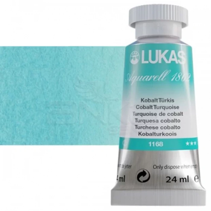 Lukas Aquarell 1862 Artist 24ml Sulu Boya 1168 Cobalt Turkuaz Seri 2