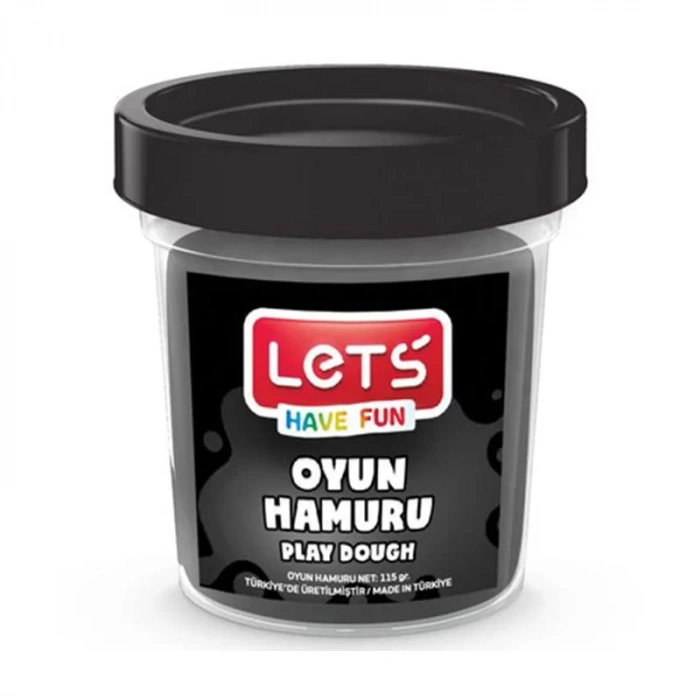 LETS OYUN HAMURU SİYAH 115 gr L8440-10