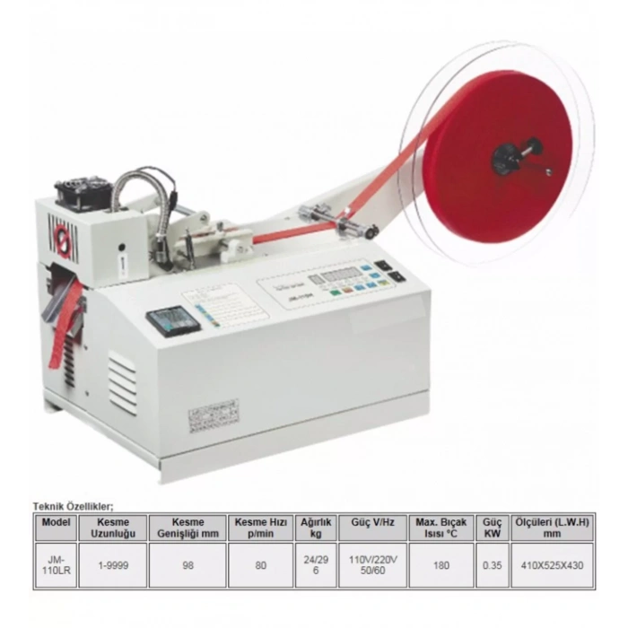 JM-110LR OTOMATİK SICAK SOĞUK ETİKET KESİM MAKİNASI