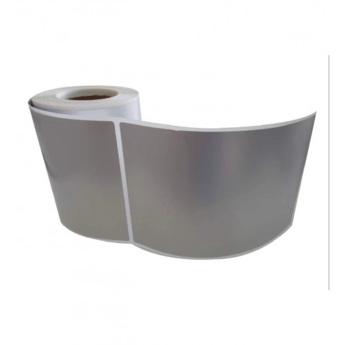 300lü Sarım Tekli Silver Mat Barkod Etiketi 100 x 100