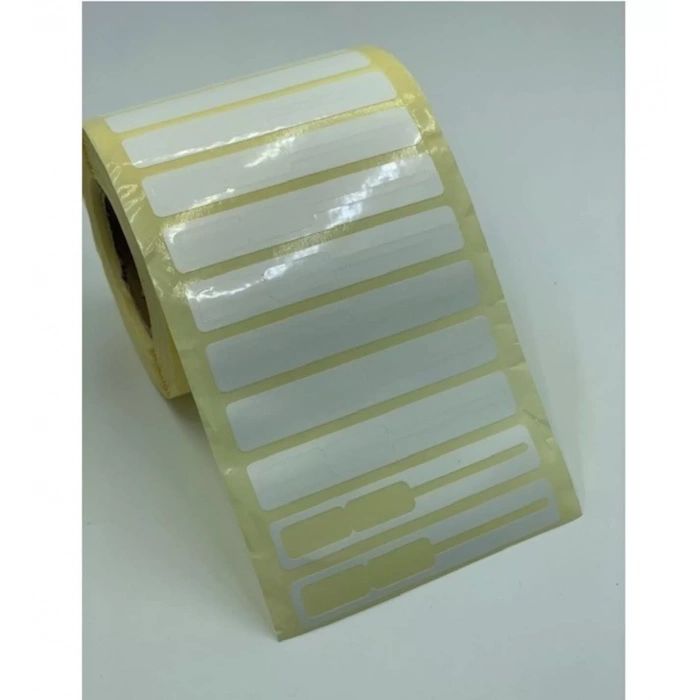 1250li Çemberli Kuyumcu Etiketi Opak PP 08 x 69 İthal