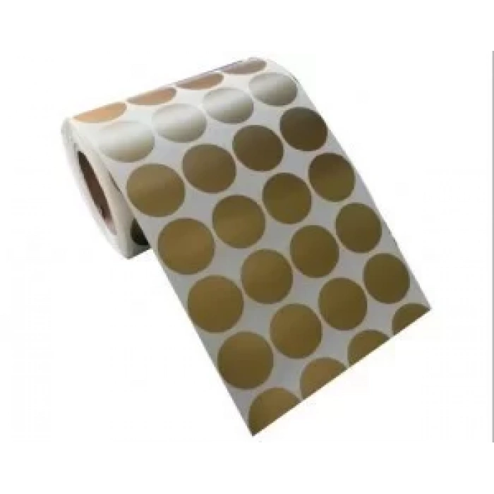 GOLD YUVARLAK ETİKETİ 25MM 2000´Lİ