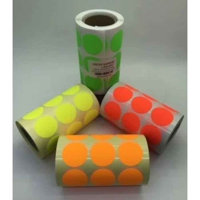 30MM NEON ETİKET SARI 1.000´Lİ