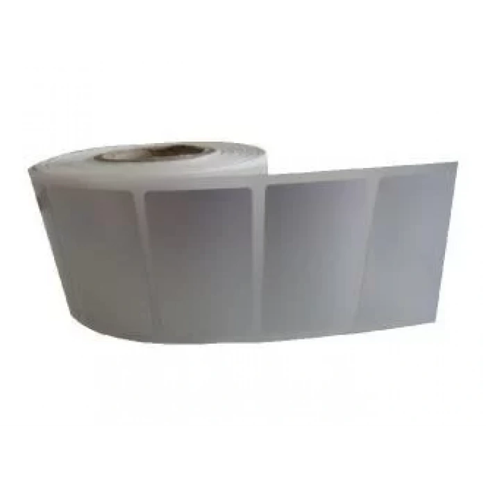 SİLVER MAT BARKOD ETİKETİ 30X60 TEKLİ 1000 LİK SARIM