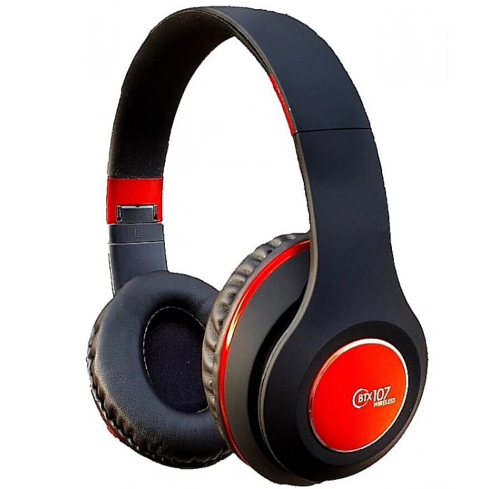 POWERWAY BTX107 WİRELESS BLUETOOTH KULAKLIK IOS ANDROİD AUX GİRİŞ KIRMIZI