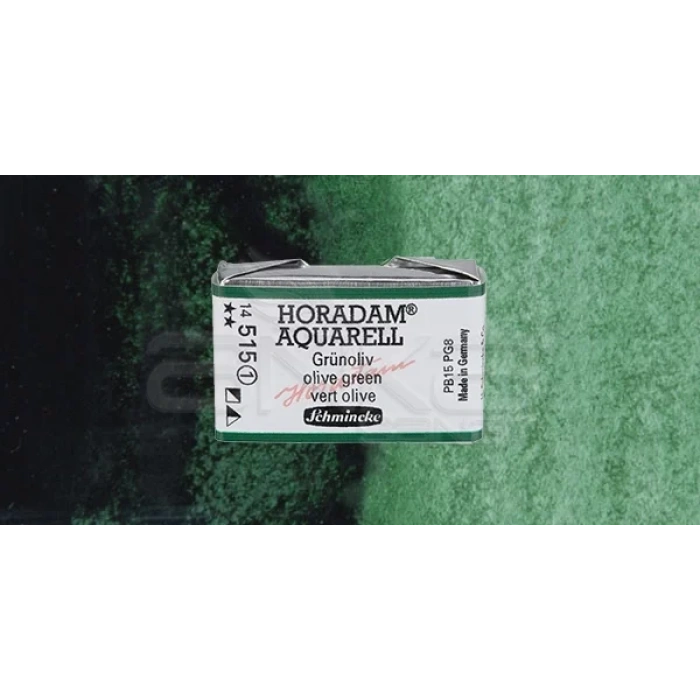 Schmincke Horadam Aquarell 1/1 Tablet 515geen Olive seri 1