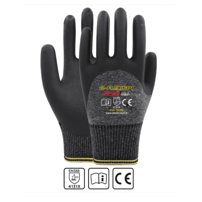 B-Flex134 Köpük Kaplamalı Nitril İş Eldiveni ( 1 Çift )