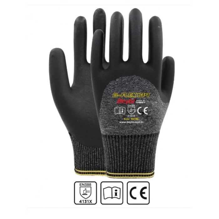 B-Flex134 Köpük Kaplamalı Nitril İş Eldiveni ( 24 Çift )