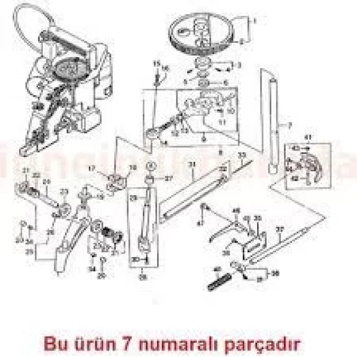 Çuval Ağzı Dikiş Makinesi Ana Mili