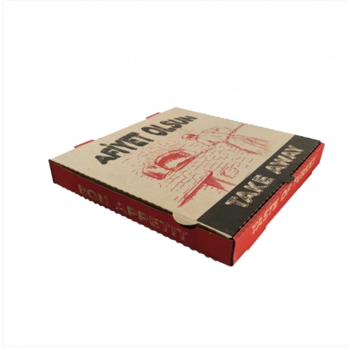 Karton Pizza Kutusu 26x26 cm ( 100 Adet )