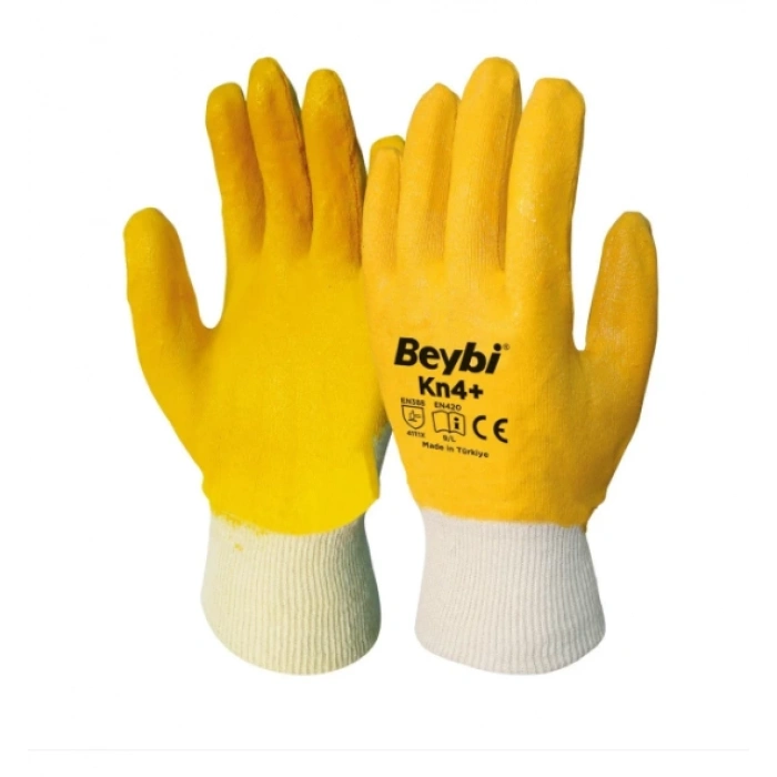KN4 Plus İş Eldiveni Nitril Kaplama Pamuk ( 1 Çift )