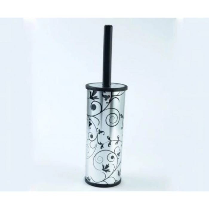 Metalik Klozet Fırça Takımı Yuvarlak ( 6 Adet )