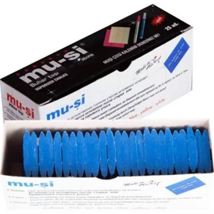 Muşi Çizgi Taşı Mavi Renk 25 Adet