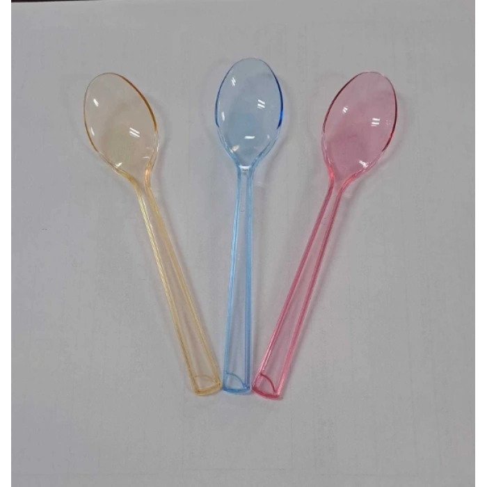 Plastik Dondurma Kaşığı Renkli ( 1000 Adet )