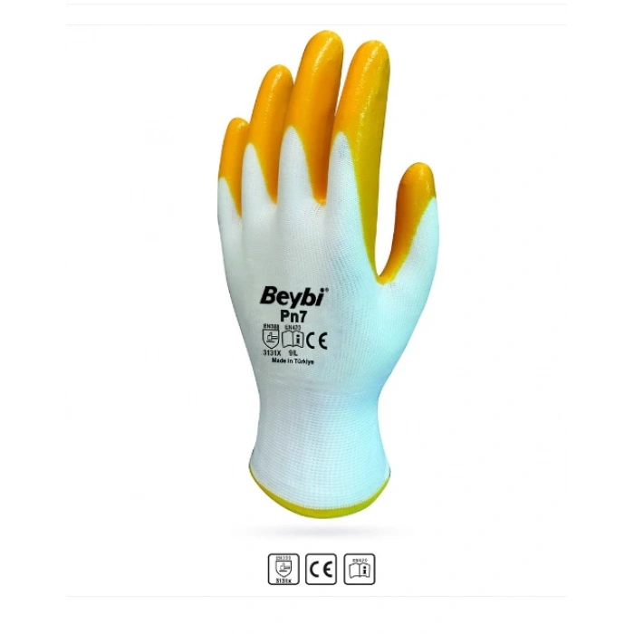 PN7 İş Eldiveni Nitril Kaplama Eko(12 Çift)