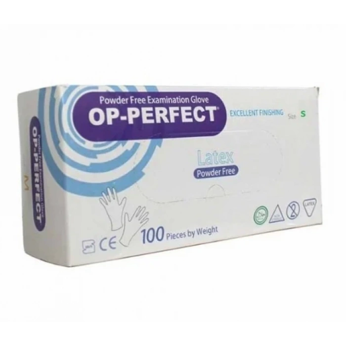 Pudrasız Lateks Muayene Eldiveni(L) 10 Kutu