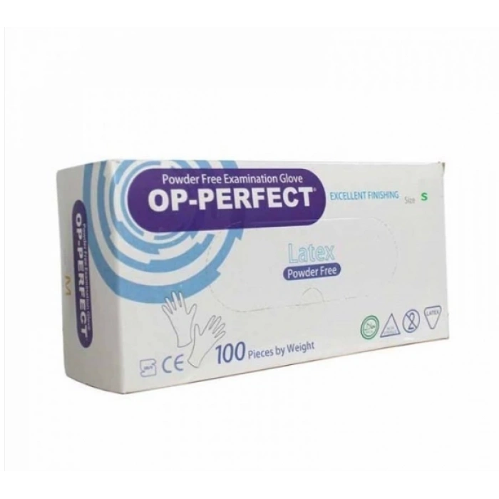 Pudrasız Lateks Muayene Eldiveni ( S ) 100 Adet