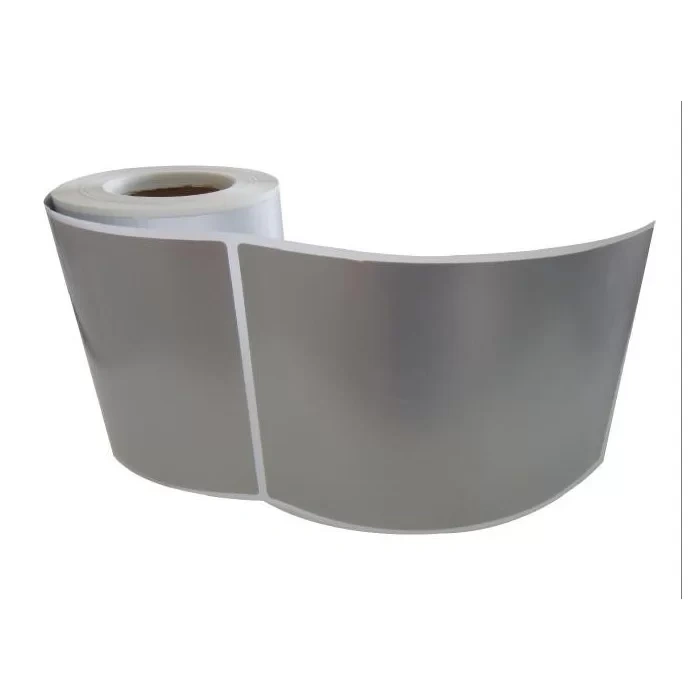 SİLVER MAT BARKOD ETİKETİ 150X100 TEKLİ 200 LÜK SARIM
