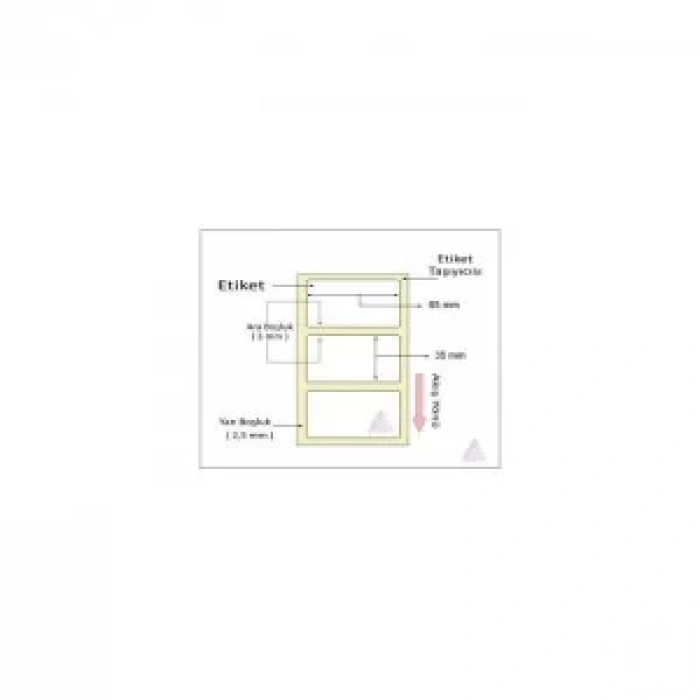 TERMAL BARKOD ETİKETİ 35X65 1000 LİK