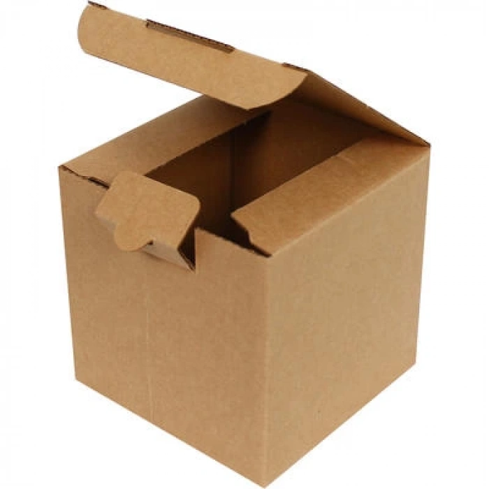 10,5x10,5x10,5cm Kilitli Kutu - Kraft